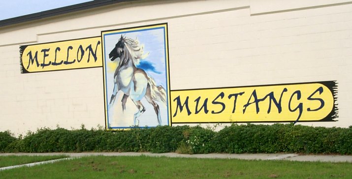Mellon Mustang, mural