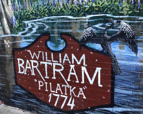 William Bartram mural, sign