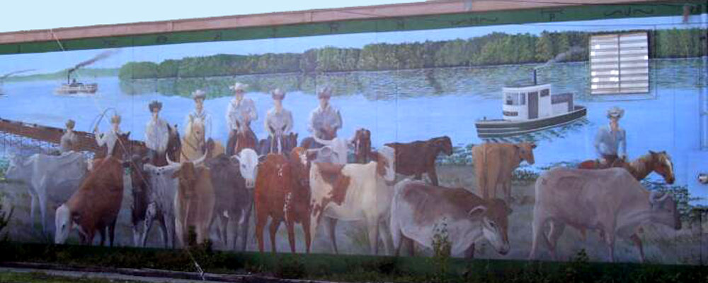 Cattle Drive to Paynes Prairie, mural