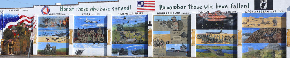 Veterans Memorial, mural