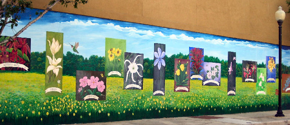 Putnam County Wildflowers mural