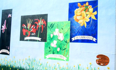 Putnam County Wildflowers mural right side